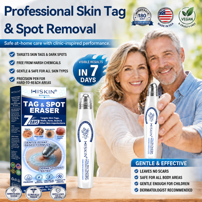 USA | 𝐇𝐈𝐒𝐊𝐈𝐍®👩‍⚕️ 𝟕-𝐃𝒂𝘆 𝐒𝗸𝐢𝐧 𝐓𝒂𝗴 & 𝐒𝐩𝙤𝐭 𝐄𝐫𝒂𝐬𝙚𝐫 Painless & Scar-Free Advanced Imperfection Removal Rollerball Pen