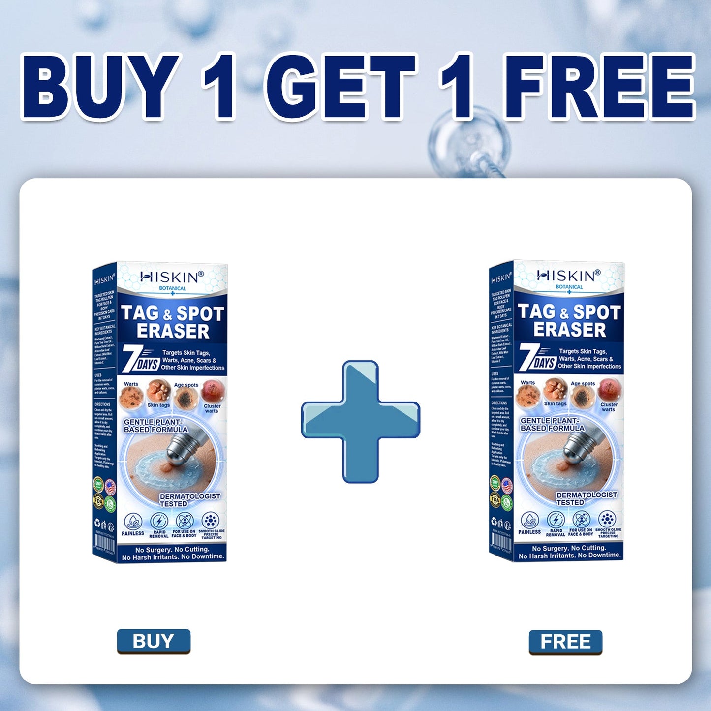USA | 𝐇𝐈𝐒𝐊𝐈𝐍®👩‍⚕️ 𝟕-𝐃𝒂𝘆 𝐒𝗸𝐢𝐧 𝐓𝒂𝗴 & 𝐒𝐩𝙤𝐭 𝐄𝐫𝒂𝐬𝙚𝐫 Painless & Scar-Free Advanced Imperfection Removal Rollerball Pen
