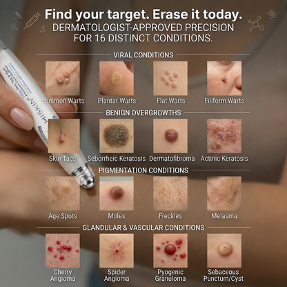 USA | 𝐇𝐈𝐒𝐊𝐈𝐍®👩‍⚕️ 𝟕-𝐃𝒂𝘆 𝐒𝗸𝐢𝐧 𝐓𝒂𝗴 & 𝐒𝐩𝙤𝐭 𝐄𝐫𝒂𝐬𝙚𝐫 Painless & Scar-Free Advanced Imperfection Removal Rollerball Pen